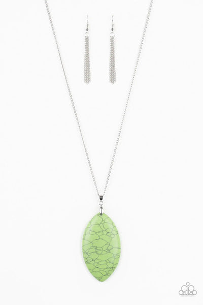 Santa Fe Simplicity - Green Necklace