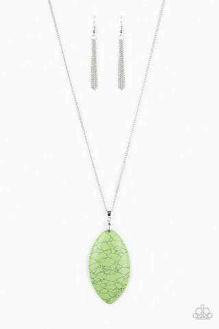 Santa Fe Simplicity - Green Necklace