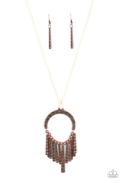 Paparazzi You Wouldnt FLARE! - Copper Necklace
