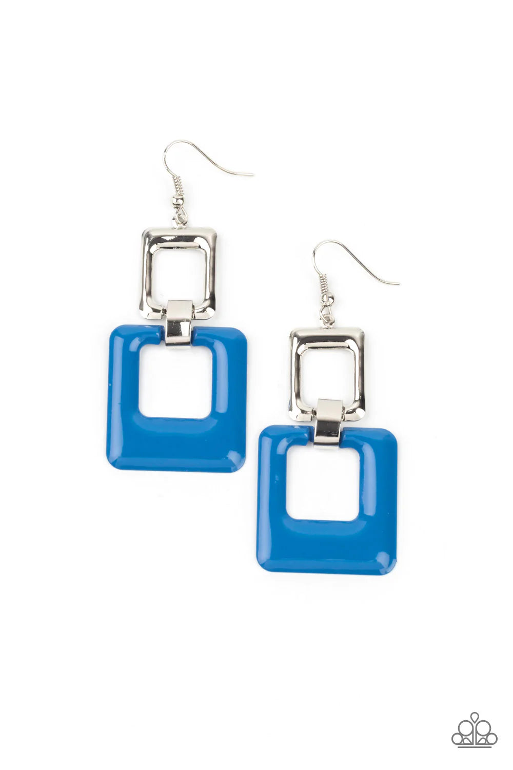 Paparazzi-Twice As Nice - Blue Earring