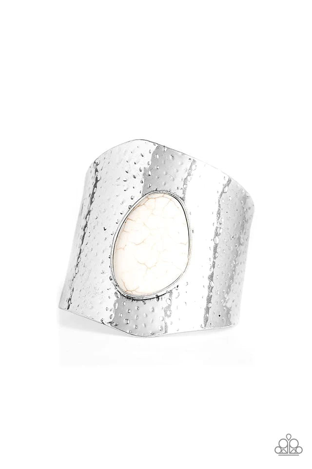 Paparazzi-Casual Canyoneer - White Bracelet