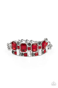Paparazzi Urban Crest - Red Bracelet