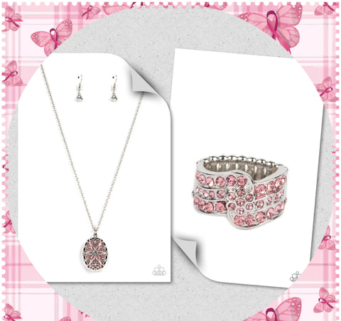 Paparazzi-Paparazzi-Breast Cancer Survivors Necklace Set