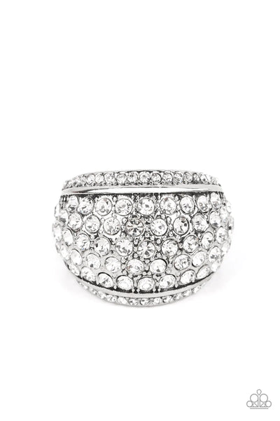 Paparazzi Running OFF SPARKLE - White Ring