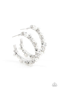 Let There Be SOCIALITE White Hoop Earring