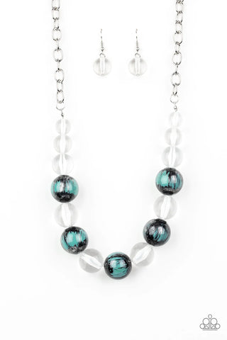 Paparazzi-Torrid Tide - Blue Necklace