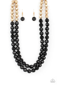 Paparazzi-Greco Getaway - Black Necklace