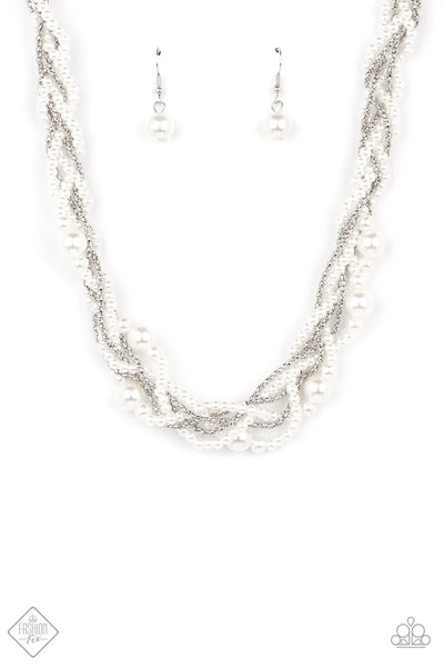 Paparazzi-Royal Reminiscence - White Necklace