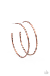 Paparazzi-Rural Reserve - Copper Earring
