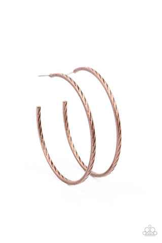 Paparazzi-Rural Reserve - Copper Earring