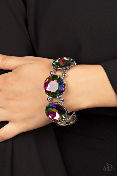 Paparazzi-Powerhouse Hustle - Multi Oil Spill Bracelet