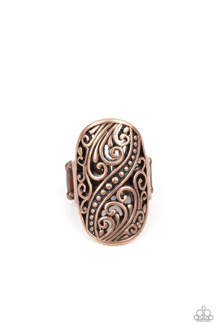 Paparazzi Pier Paradise - Copper Ring