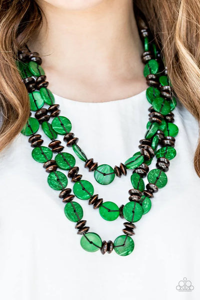 Key West Walkabout - Green Necklace