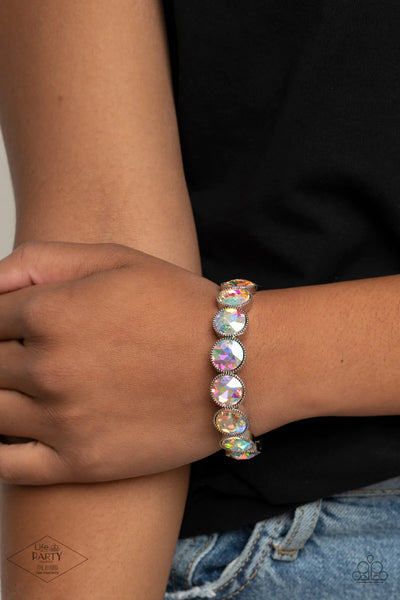 Paparazzi-Number One Knockout - Multi Iridescent Bracelet