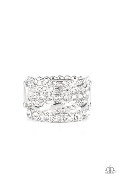 Paparazzi - Exclusive Elegance - White Ring