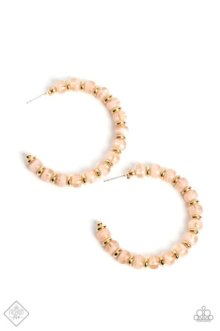 Paparazzi-Sunshine SLATE of Mind - Gold Earring