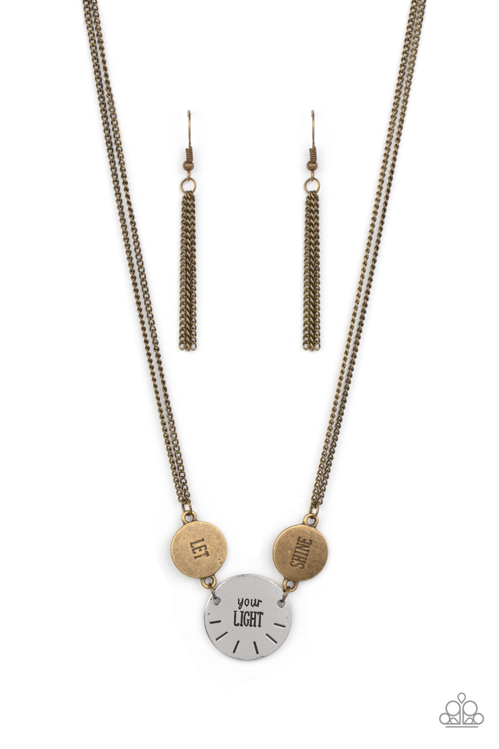Paparazzi-Shine Your Light - Brass Necklace