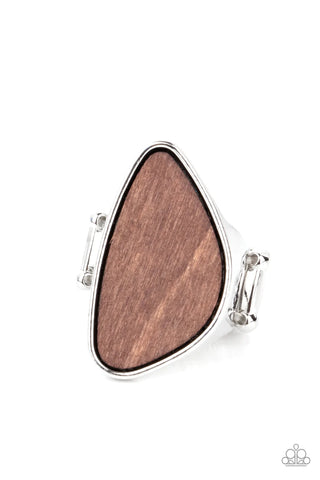 Paparazzi-Perfectly Petrified - Brown Ring
