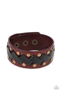 Paparazzi - LACES Loaded - Brass Bracelet