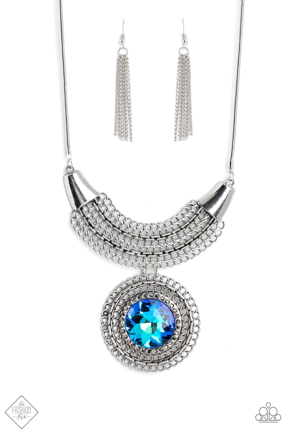 Paprazzi-Excalibur Extravagance - Blue Necklace