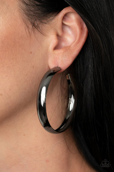 BEVEL In It - Black Earring