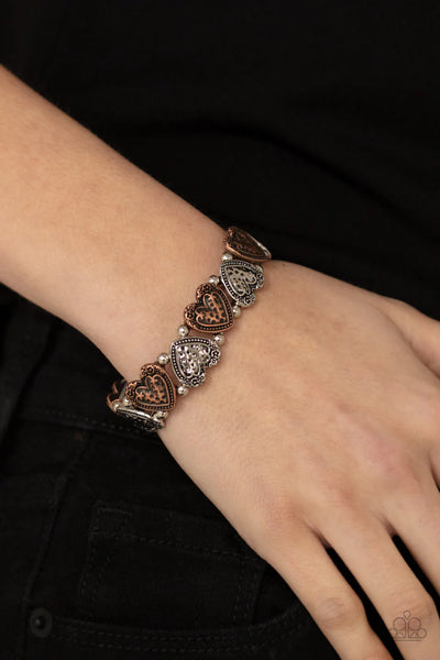 Paparazzi-Rustic Heartthrob - Multi Bracelet