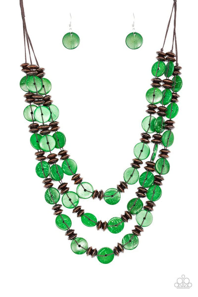 Key West Walkabout - Green Necklace