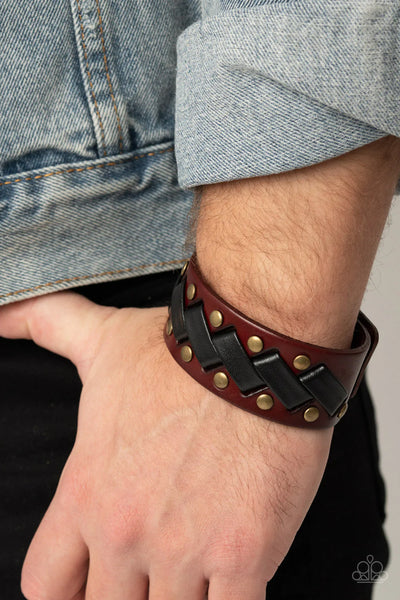 Paparazzi - LACES Loaded - Brass Bracelet