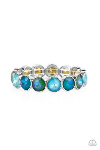 Paparazzi-Radiant on Repeat - Green Bracelet
