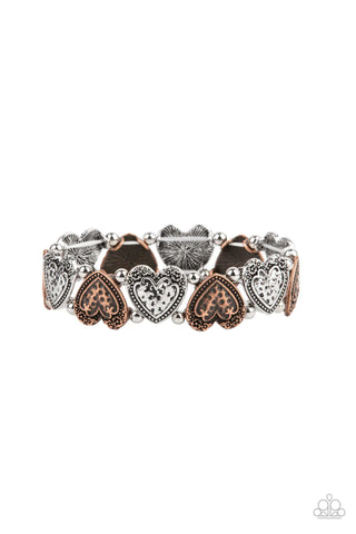 Paparazzi-Rustic Heartthrob - Multi Bracelet