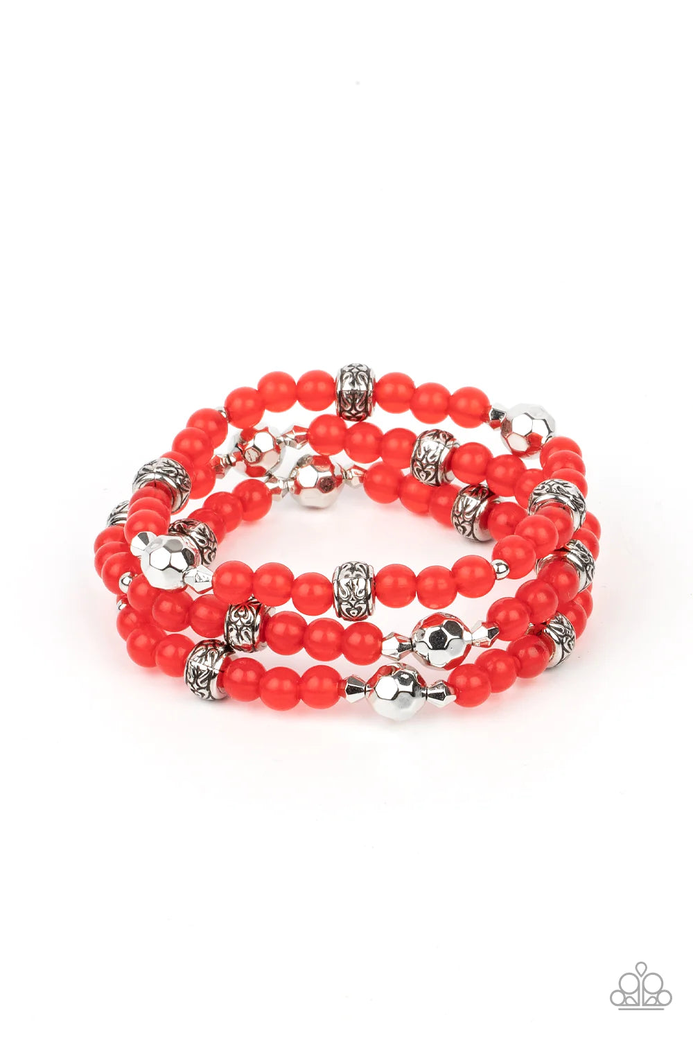 Paparazzi-Here to STAYCATION - Red Bracelet